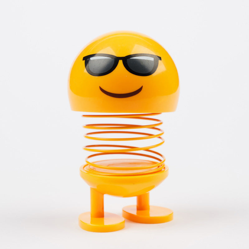 Spring Head Shaking Dolls – 2pcs Car Dashboard Decoration Figures Solanly