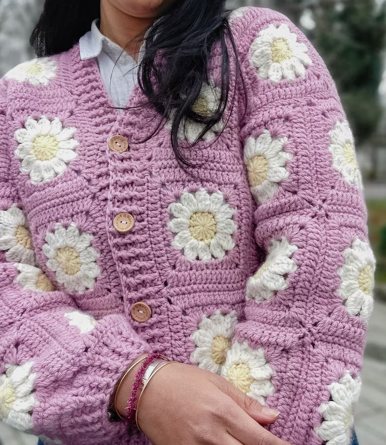 🌼 Daisy Dreams Cardigan Pattern Solanly