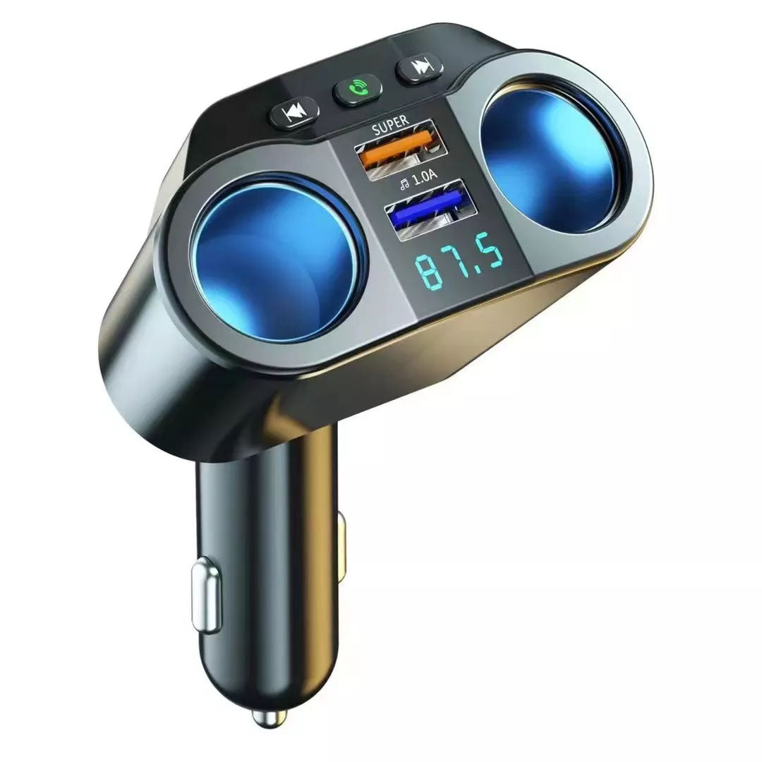 KC-01 Car Charger – Dual USB QC3.0 Fast Charging with Digital Display Solanly