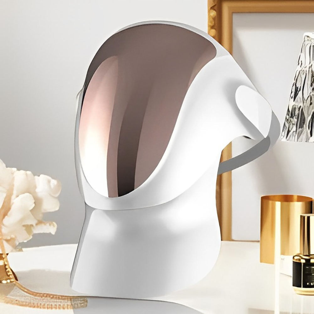 LED Facial Mask for Face and Neck – Multi-Light Therapy Beauty Mask Solanly