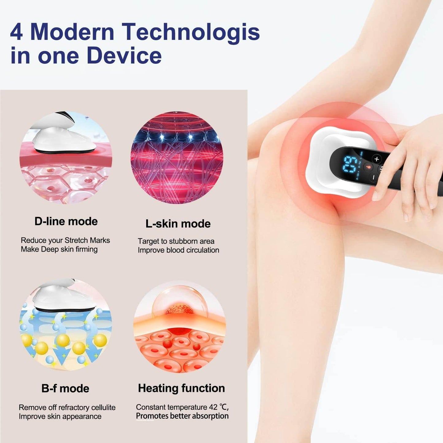 4 Heads Pro Max Version Cellulite Massager - Solanly