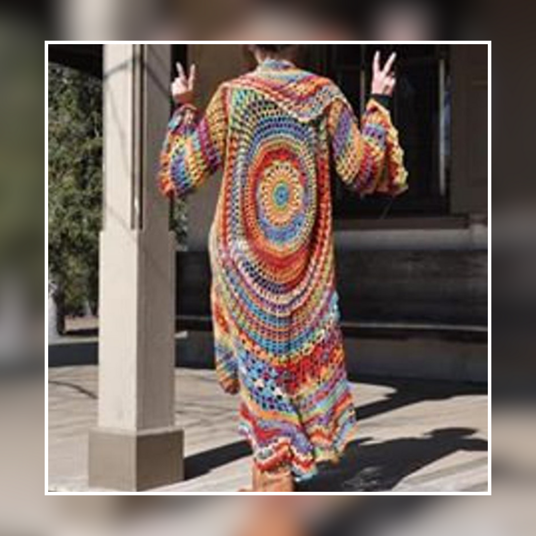 Bohemian Hippie Sweater Crochet PATTERN Solanly