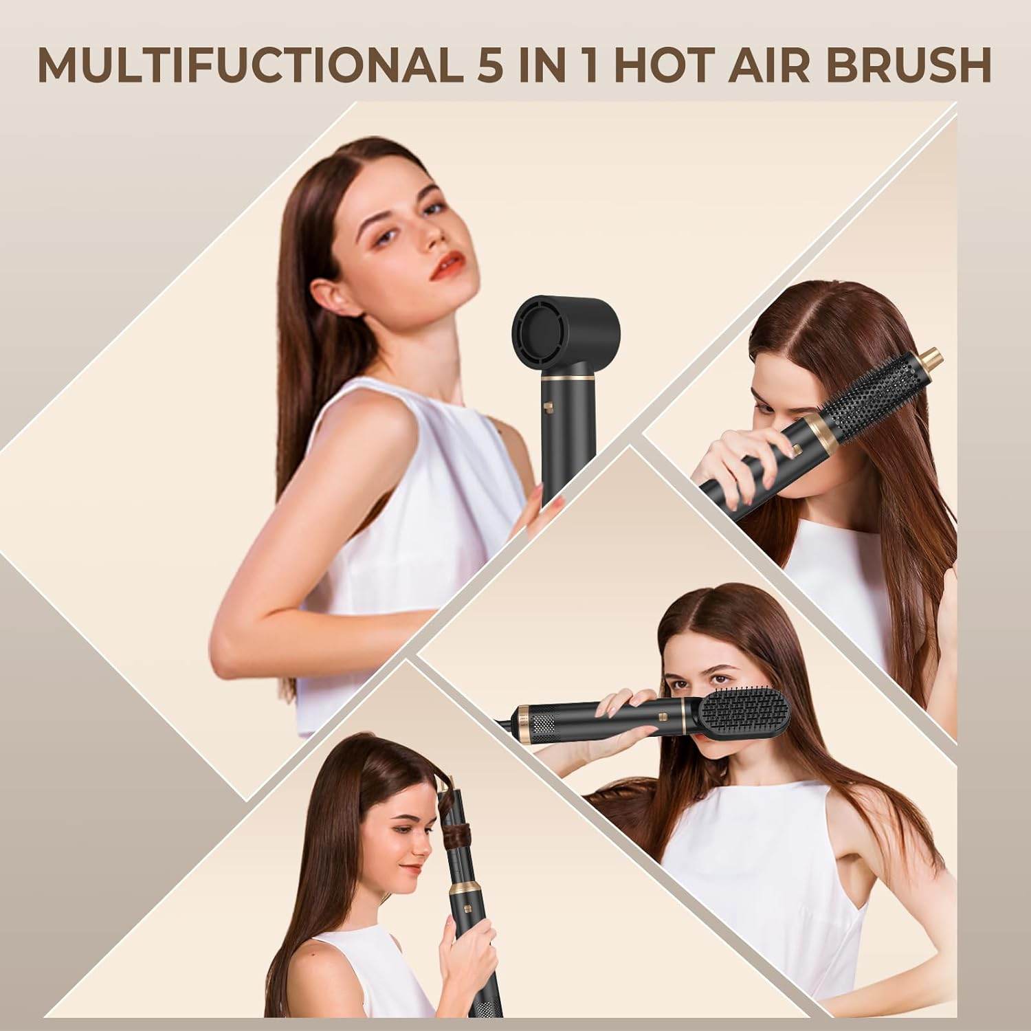 5 in 1 Hair Dryer Brush - Solanly