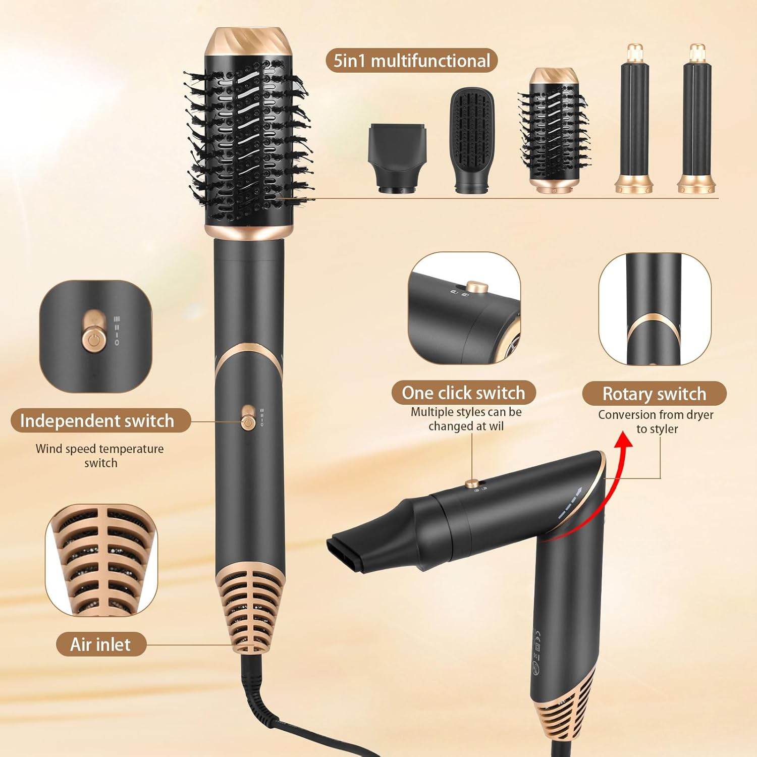 5 in 1 Hot Air Styler - Solanly