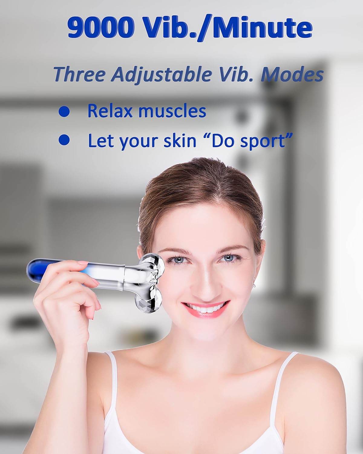 5D Microcurrent Face Massager Roller| Solanly - Solanly