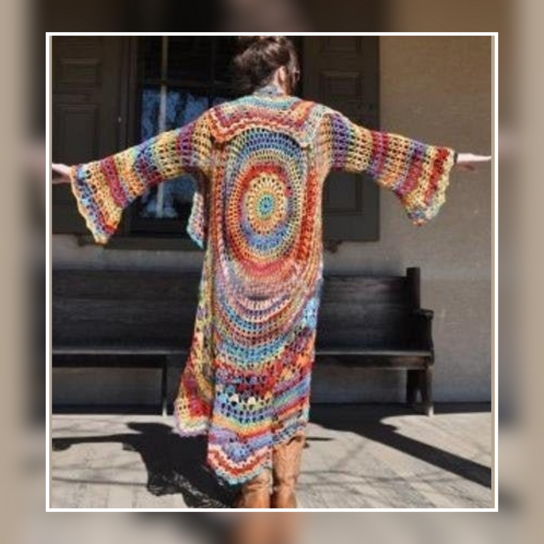 Bohemian Hippie Sweater Crochet PATTERN Solanly