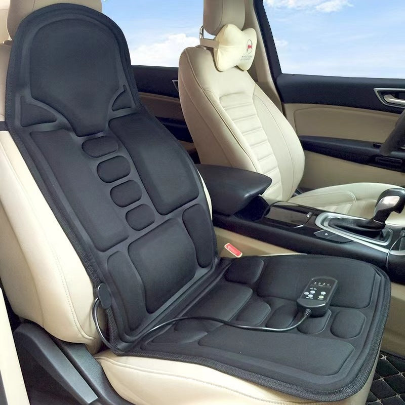 Heated Car and Home Massage Cushion – Full Back, Waist, and Hip Support Solanly