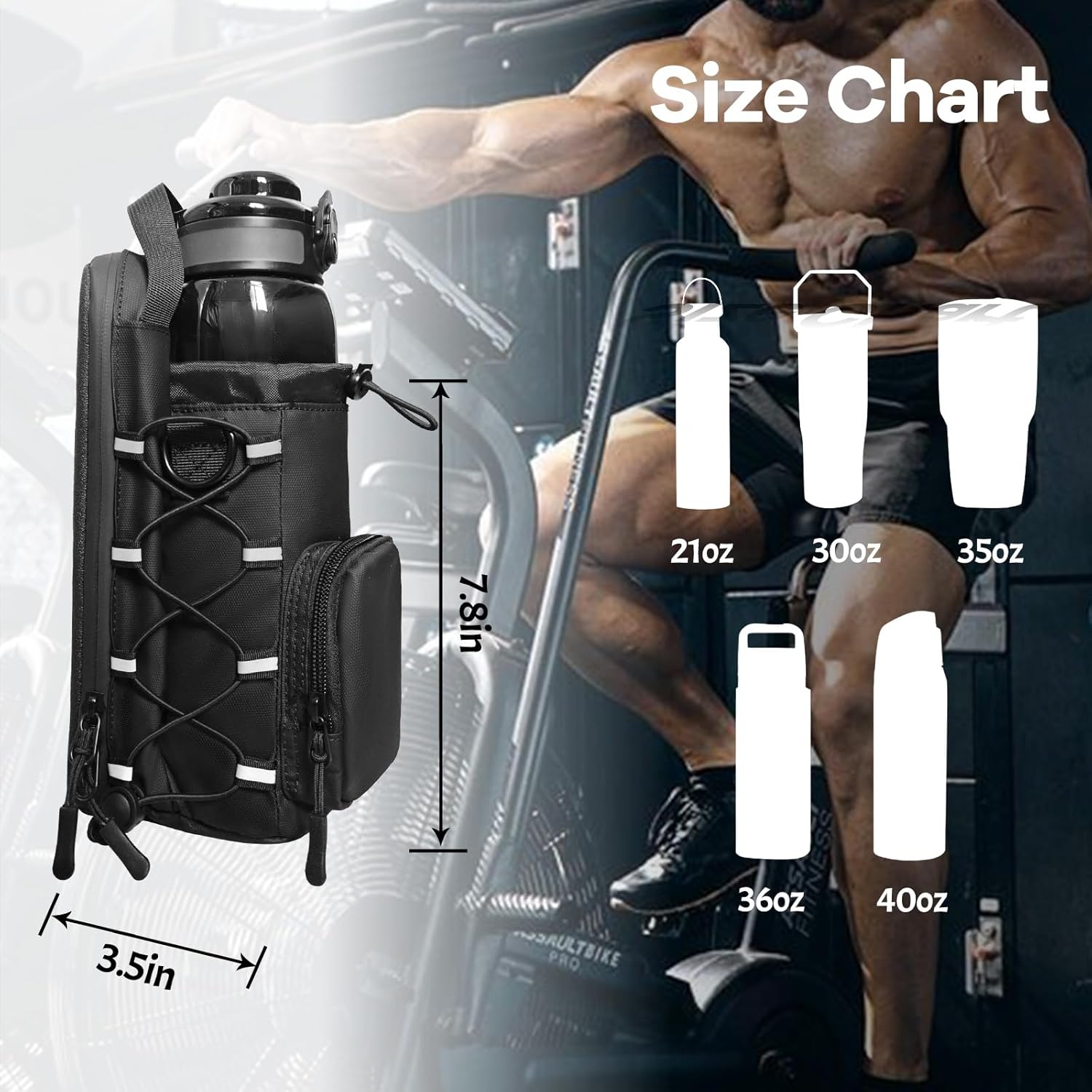Magnetic Gym Bag – Small Black Sports Bag with Water Bottle Holder for Men & Women, Fitness Gift & Gym Accessory Solanly