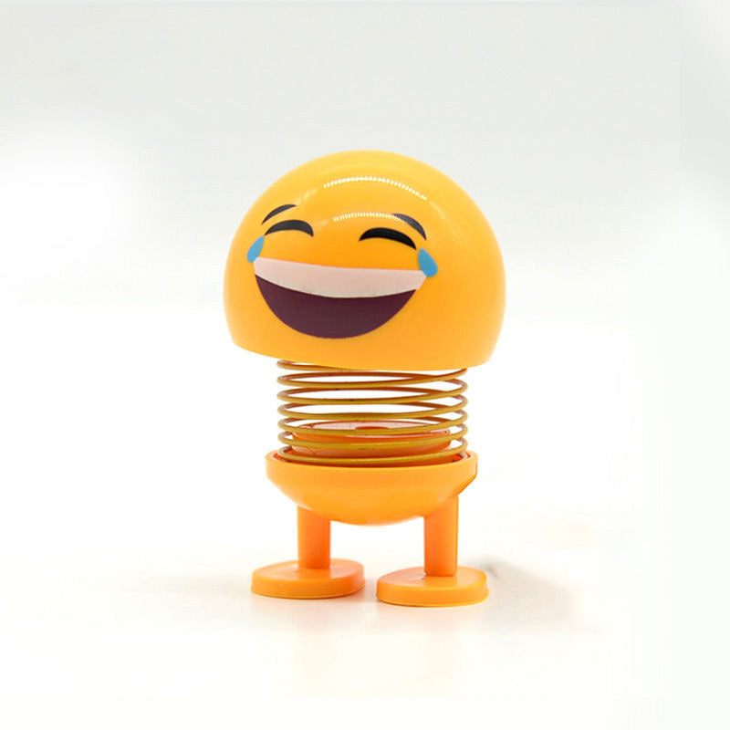 Spring Head Shaking Dolls – 2pcs Car Dashboard Decoration Figures Solanly