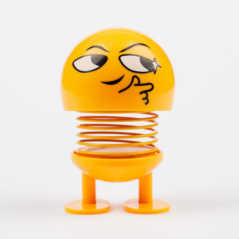 Spring Head Shaking Dolls – 2pcs Car Dashboard Decoration Figures Solanly