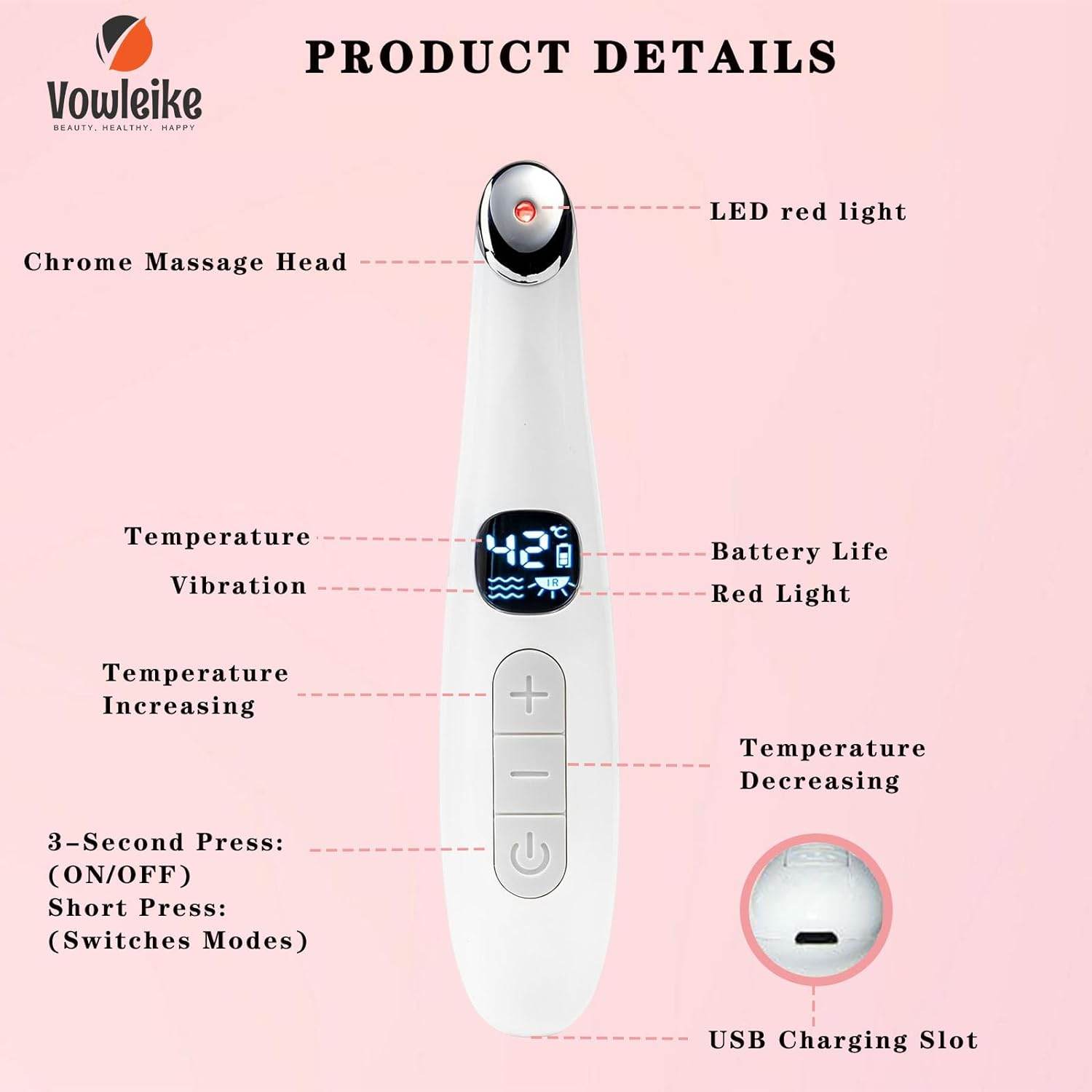 Red Light Eye Lift Wand - Solanly - Solanly
