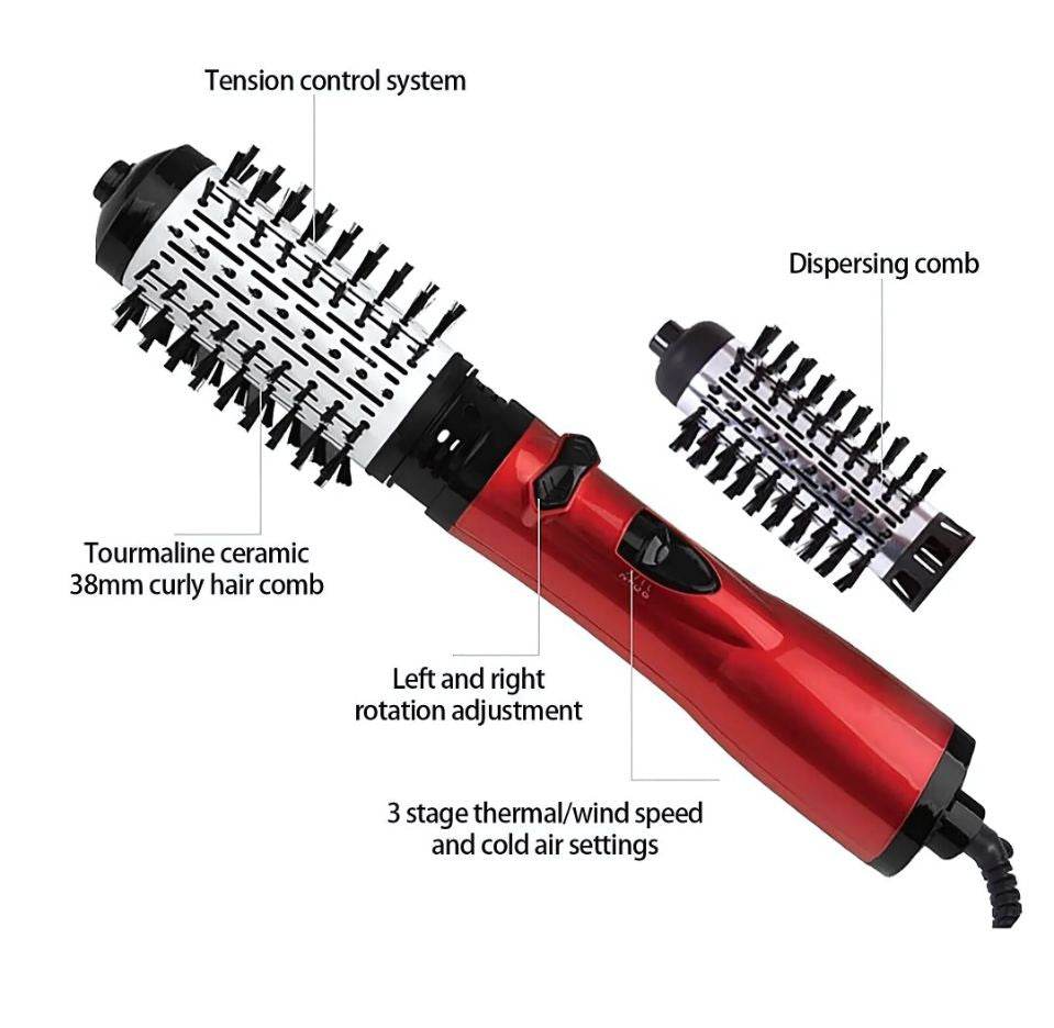 Rotating Hair Dryer Blowout Brush - Solanly