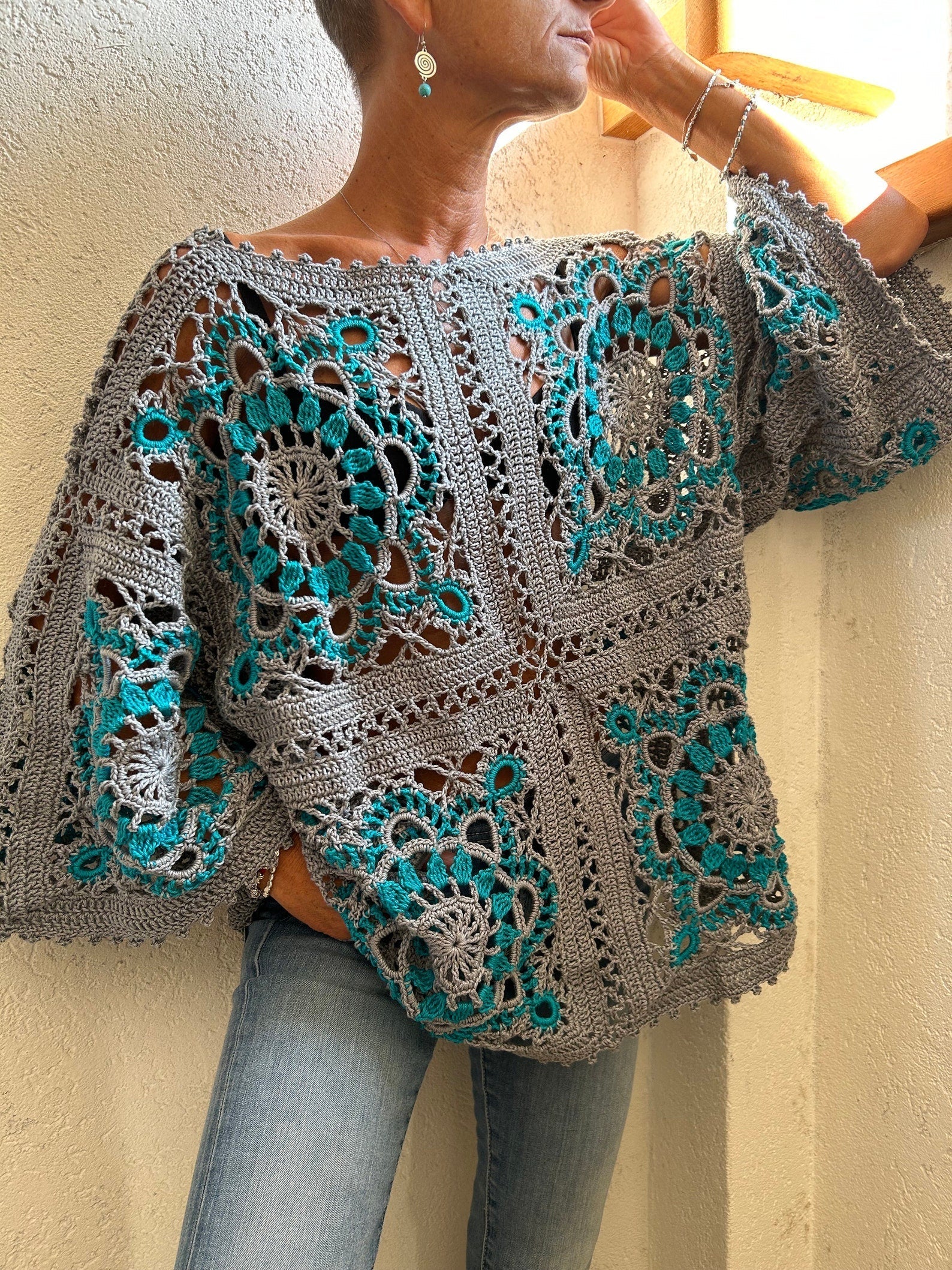 CLAS TOP Granny Square, crochet pattern Solanly