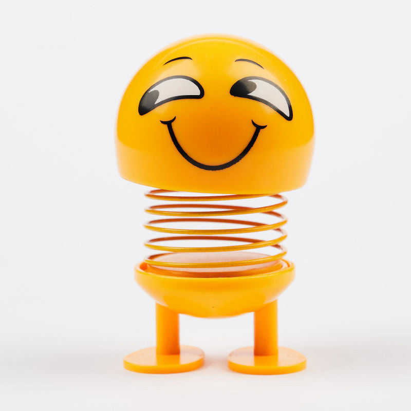 Spring Head Shaking Dolls – 2pcs Car Dashboard Decoration Figures Solanly