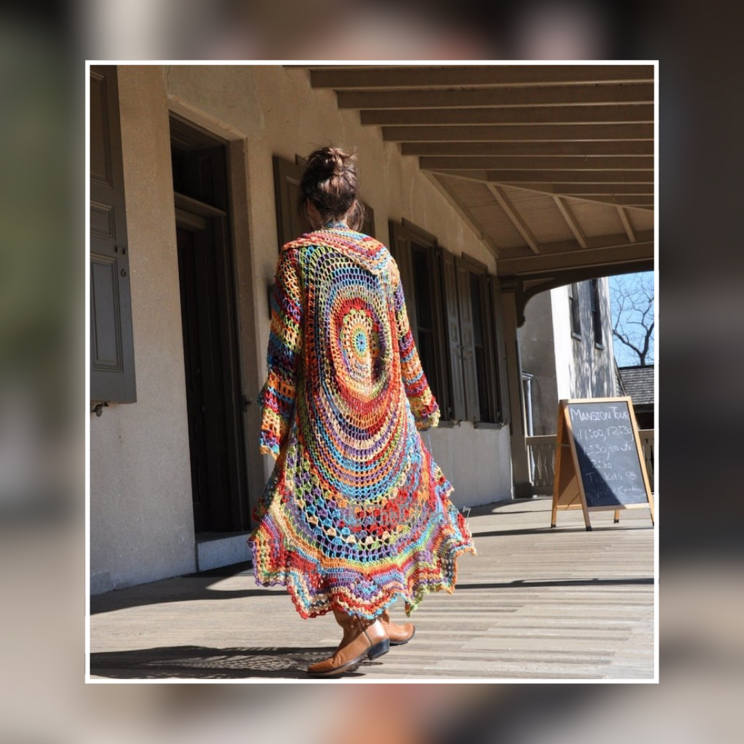 Bohemian Hippie Sweater Crochet PATTERN Solanly