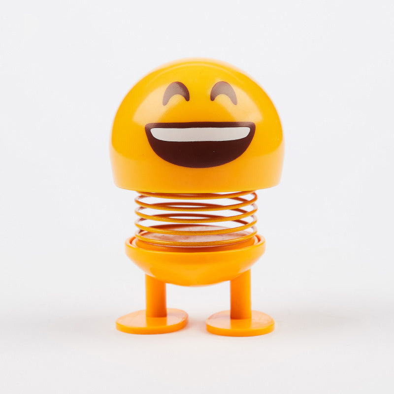 Spring Head Shaking Dolls – 2pcs Car Dashboard Decoration Figures Solanly