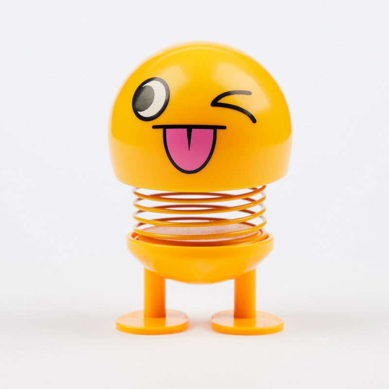 Spring Head Shaking Dolls – 2pcs Car Dashboard Decoration Figures Solanly