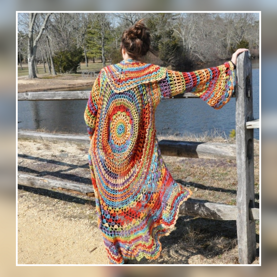 Bohemian Hippie Sweater Crochet PATTERN Solanly