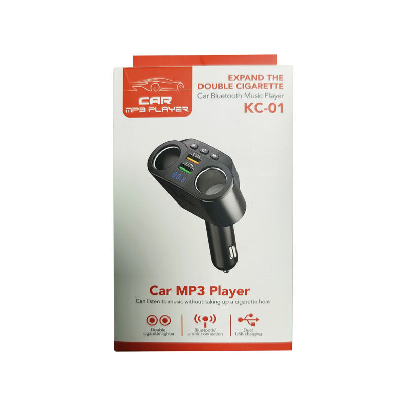 KC-01 Car Charger – Dual USB QC3.0 Fast Charging with Digital Display Solanly