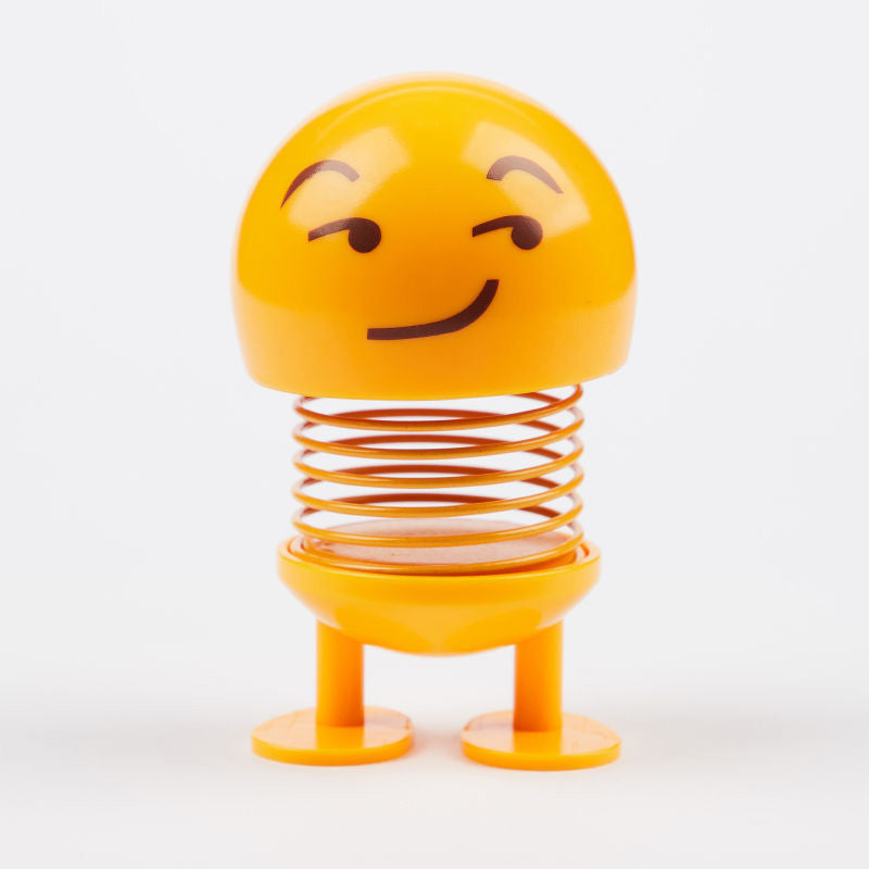 Spring Head Shaking Dolls – 2pcs Car Dashboard Decoration Figures Solanly