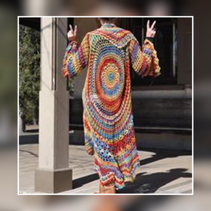 Bohemian Hippie Sweater Crochet PATTERN Solanly