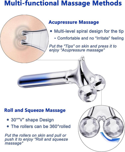 5D Microcurrent Face Massager Roller| Solanly - Solanly