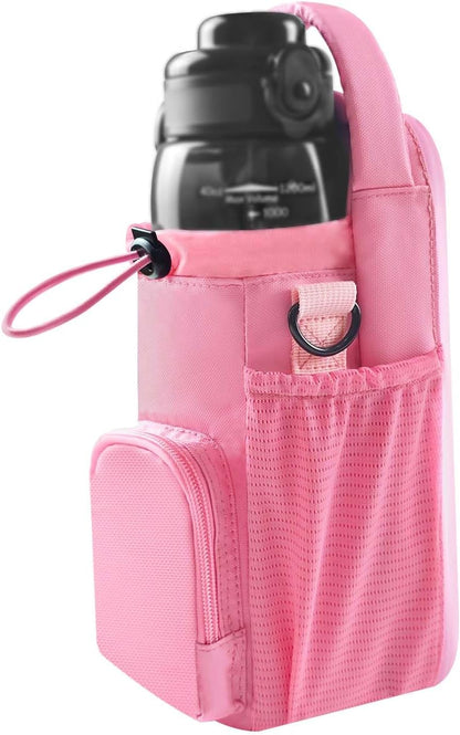 Magnetic Gym Bag for Women and Men – Small Pink Crossbody Bag with Water Bottle & Phone Holder, Gym Accessories & Fitness Gift Solanly
