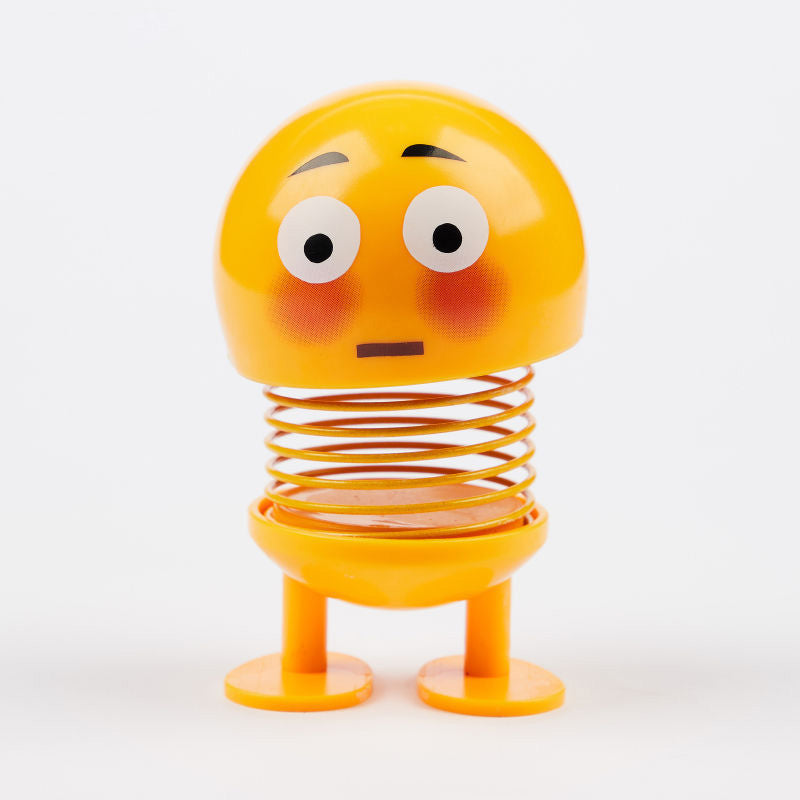 Spring Head Shaking Dolls – 2pcs Car Dashboard Decoration Figures Solanly