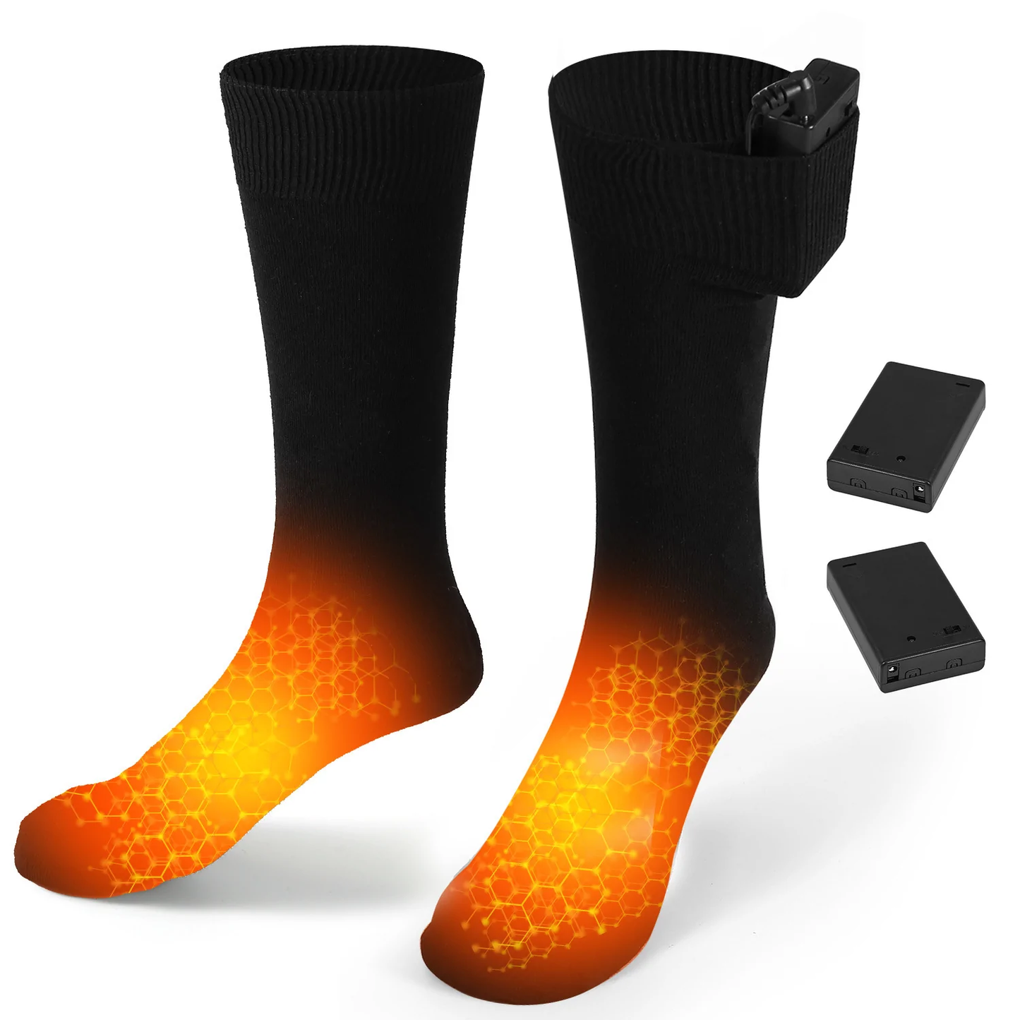 Electric heated socks for women and men - Thermal heating socks Solanly