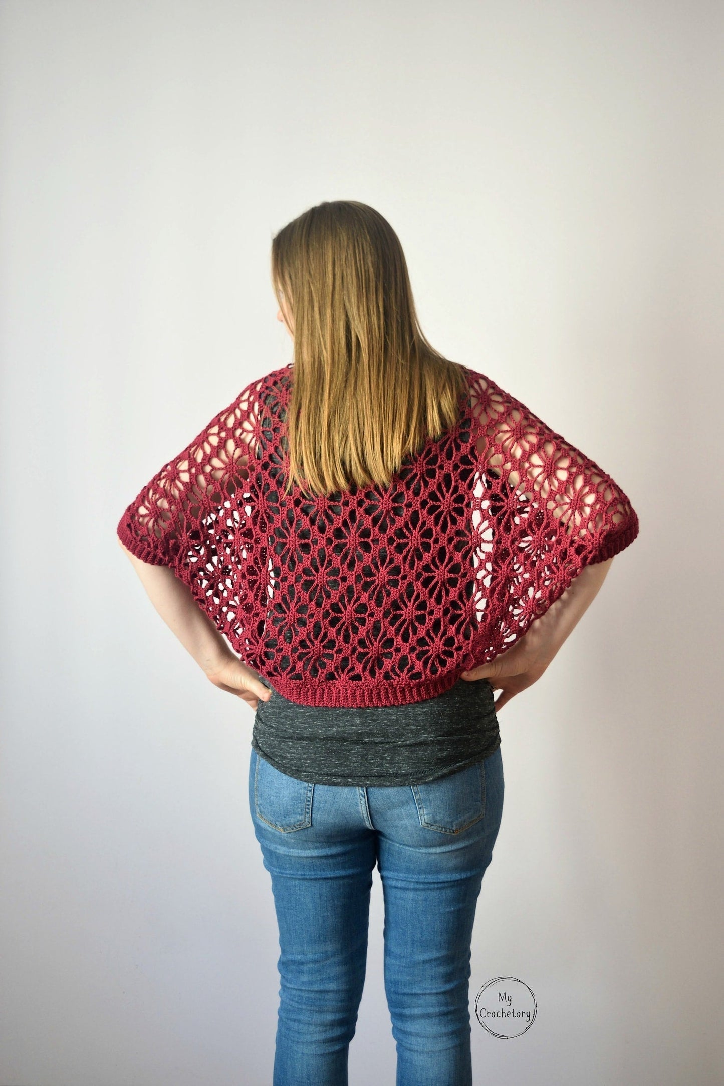 Meadow Lace Crochet Shrug Solanly