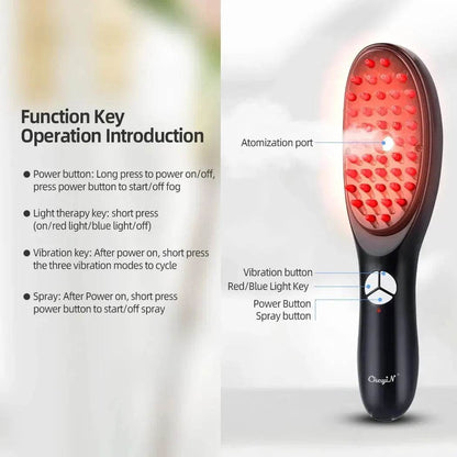 Red Light Hair Brush - Solanly