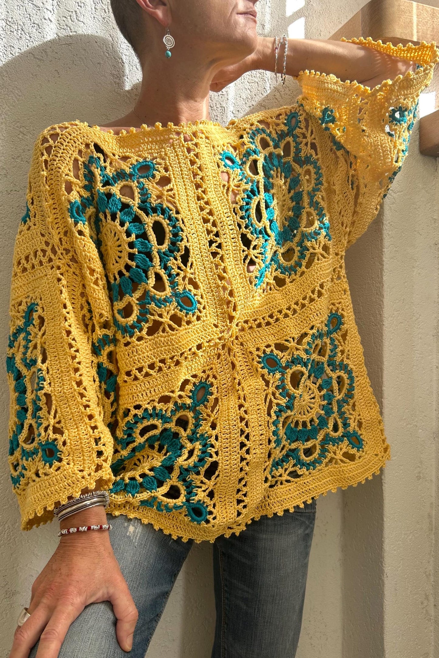 CLAS TOP Granny Square, crochet pattern Solanly