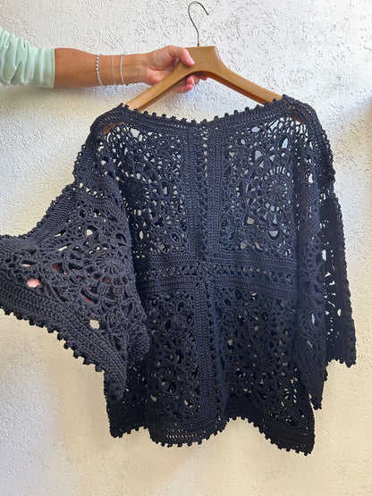 CLAS TOP Granny Square, crochet pattern Solanly