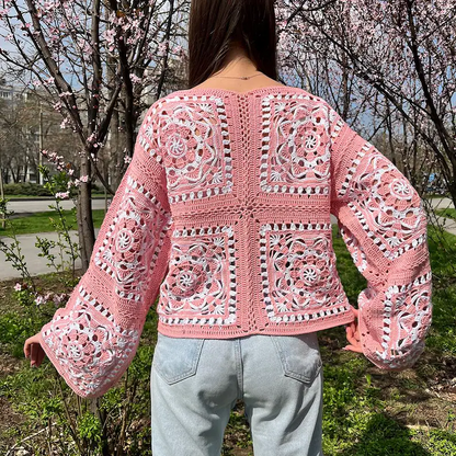 🌼 Daisy Granny Square Sweater Pattern Solanly