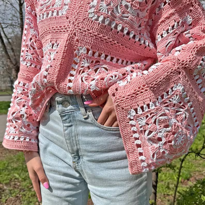 🌼 Daisy Granny Square Sweater Pattern Solanly