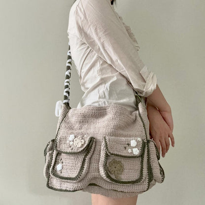 inflorescence messenger bag crochet pattern Solanly