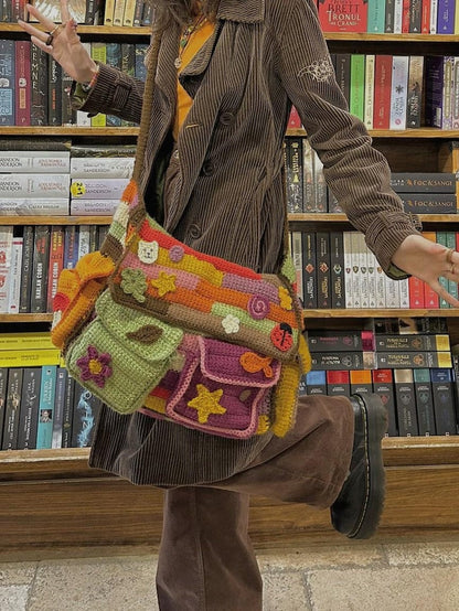 inflorescence messenger bag crochet pattern Solanly