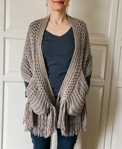 EASY Crochet Boho Scarf Pattern Solanly