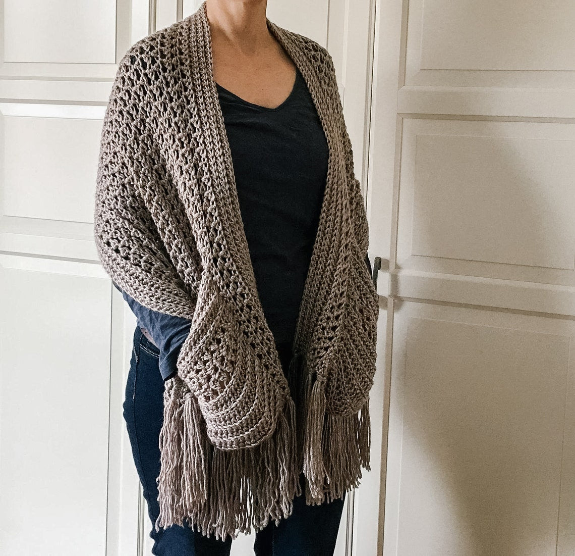 EASY Crochet Boho Scarf Pattern Solanly
